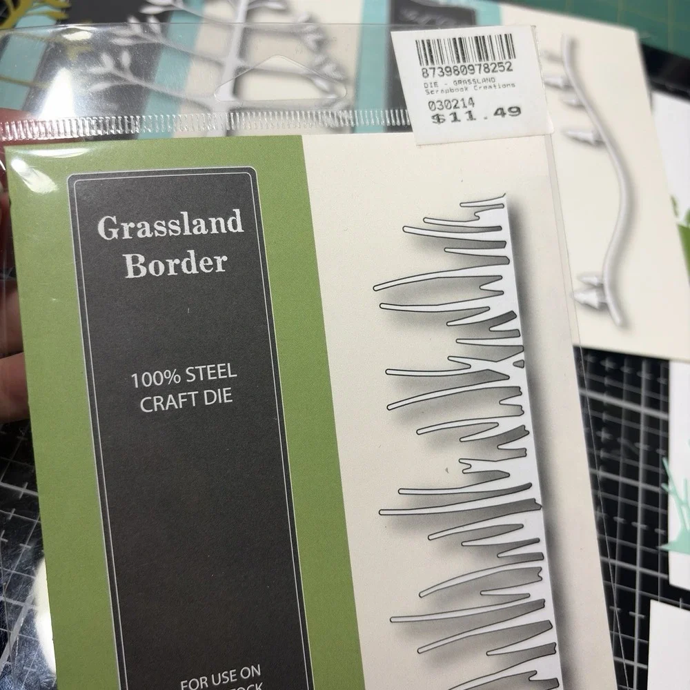 Memory Box Poppystamps Craft Dies Lot Of 4 Grass Tree Golf Landscape Border Dies